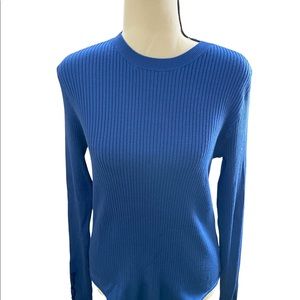 Scoop Royal Blue NWT Ribbed Long Sleeve Sweater  Bodysuit 🌸. Size XL